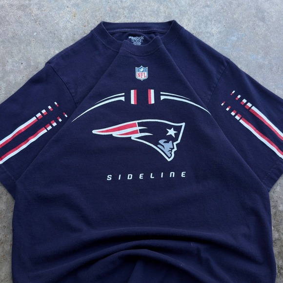 Reebok Other - Vintage Y2K Reebok New England Patriots Sideline T-Shirt Navy Blue Size M f7